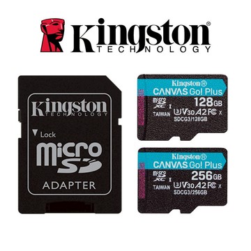 Kingston金士頓 Canvas GoPlus U3 V30 4K MicroSD記憶卡128GB 256GB公司貨