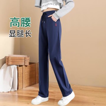 2025夏季薄款衛褲純棉運動褲女春秋長褲子高腰直筒休閑褲百搭簡約