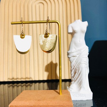 黃銅耳環 幾何耳環 14kgf耳環 簡約耳環 北歐風格 情人節禮物