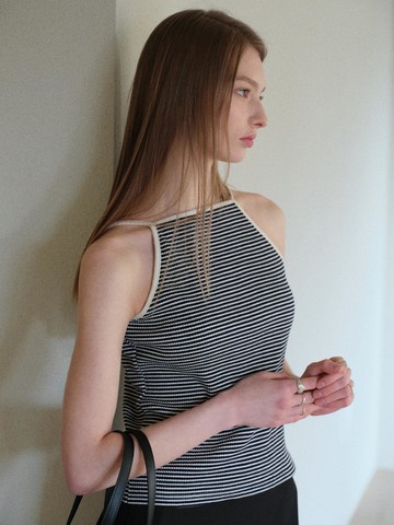 CLASSIC STRIPE CAMISOLE [BLACK]