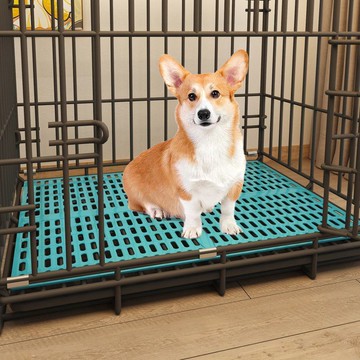 ??快速出貨 狗籠子墊板貓籠寵物籠子專用腳墊地墊網格板塑料狗墊底部放卡腳