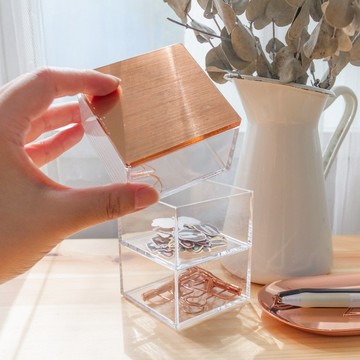 玫瑰金/三層疊疊樂收納盒二入組【24hr快速出貨】