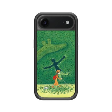 iPhone Air Mod NX -邊框背蓋組合 (相機按鈕) 黑 - 幾米 Jimmy Liao - 地下鐵-影子之路