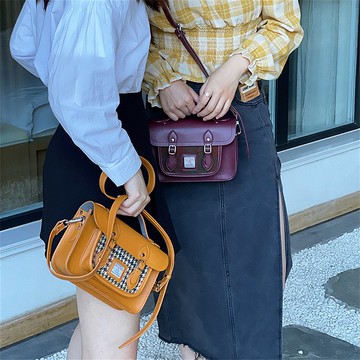 哈裡斯劍橋包Harris tweed單肩復古高級感百搭時尚斜挎免運費差包女