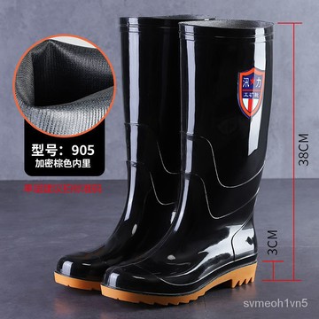 爆賣款防水牛筋底雨鞋男膠鞋耐磨高筒雨靴中筒水鞋防滑勞保洗車水靴工地