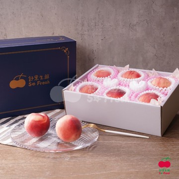 【舒果】美國水蜜桃6入禮盒(6顆/約1.4kg/禮盒)端午禮盒