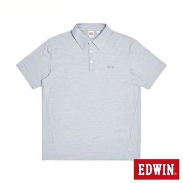 EDWIN 男裝 COOL FLEX 涼感短袖POLO衫 (淡藍色)