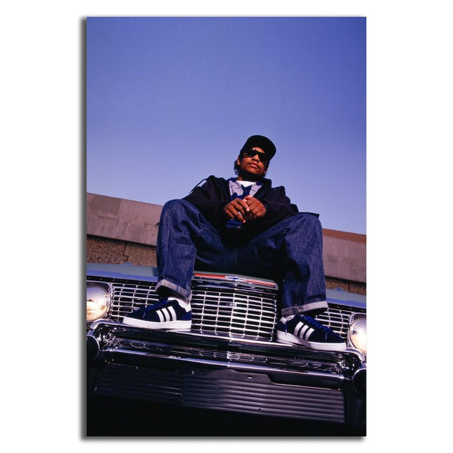 Eazy E イージーイー NWA ポスター ボード パネル フレーム 70x50cm 海外 ヒップホップ ラッパー アート グッズ 写真 雑貨 フォト 絵