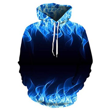 衛衣男連帽ins潮牌 韓版潮流寬松上衣3D立體熒光效果印花學生衣服