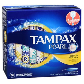 Tampax Pearl Tampons Regular Absorbency Unscented 36 Each by Procter & Gamble