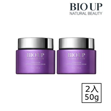 BIO UP 自然美 爆水膠原皺效全能霜50g *2入