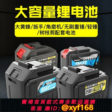 {公司貨 保固一年}德立士電動工具通用電池電錘角磨機扳手大功率電鉆樹枝剪刀