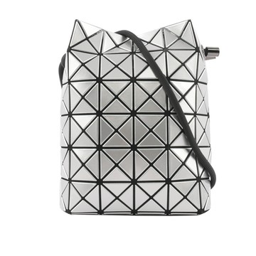 ISSEY MIYAKE BAO BAO WRING 亮面抽繩水桶包(銀色) BB26AG531 91