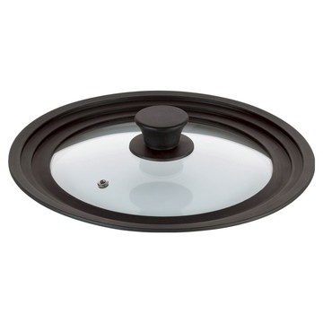 kela可排氣矽膠鍋蓋 27.5cm 透明玻璃矽膠邊緣  1個