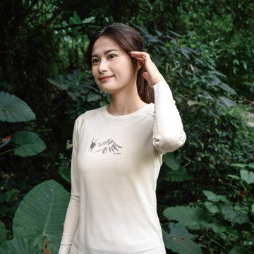 🌟長袖款🐑100%美麗諾羊毛速乾登山排汗衣-2色【玉山水鹿】