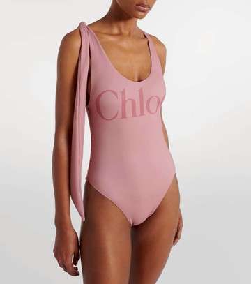 Chloé Knotted logo swimsuit