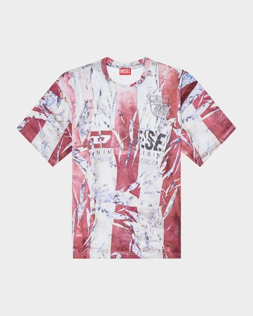 Men's T-Shirt with Trompe L'oeil Print