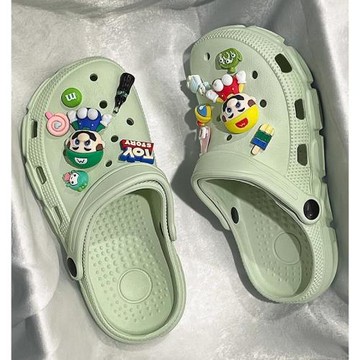 女童涼鞋夏季馬里奧兒童室內居家拖鞋大童男童軟底運動沙灘洞洞鞋