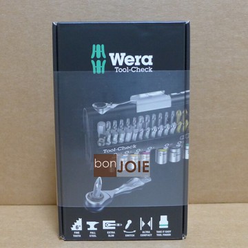 (有背夾及開關鍵，沒有側邊813起子) 德國 Wera Tool Check 1 SB 迷你棘輪起子套筒38件組