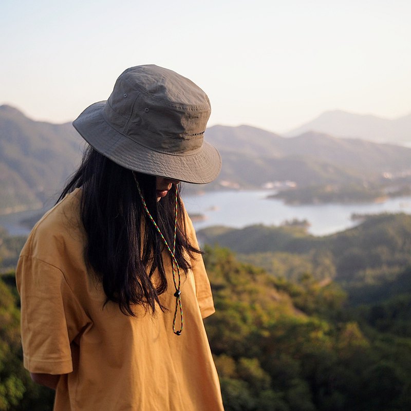 可換風繩漁夫帽 日系透氣防水抗UV 帽 戶外帽 登山帽(綠) S/M/L碼
