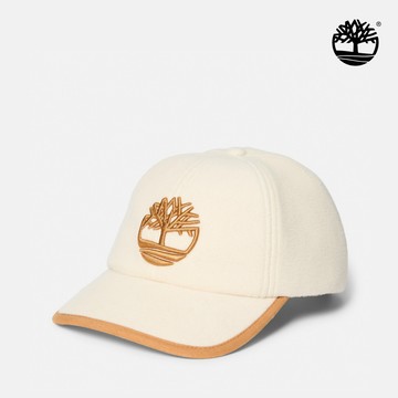Timberland 中性奶油白抓絨棒球帽|A65A6EFL