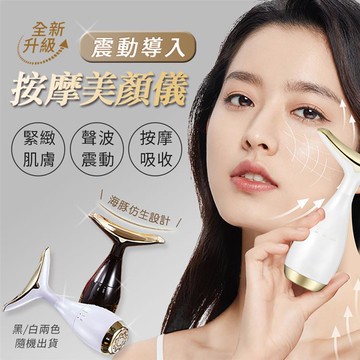 SPA級震動導入按摩美顏儀 按摩儀 V臉震動儀 精華導入儀 臉部按摩儀 按摩器_廠商直送