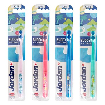 【JORDAN】麻吉麻吉5~10歲 超軟毛 兒童牙刷(挪威品牌 顏色隨機出貨)