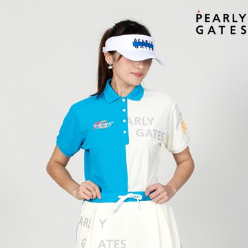 【ṔEARLY GATES】女款寶藍色POPCORN輕便舒適提供清爽感短袖POLO衫 JLU20808