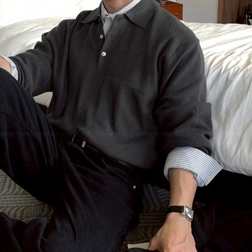 正韓質感簡約羊絨半開領長袖針織上衣 8色 YUPPIE 預購商品 1027