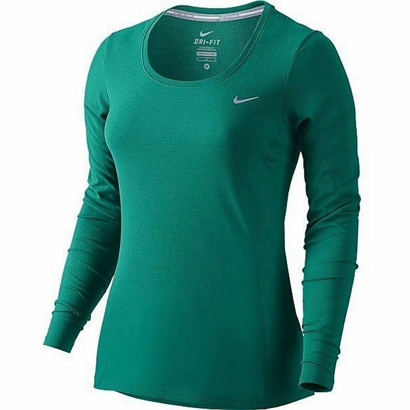 Nike ナイキ ランニング レディース長袖tシャツ As Dri Fit Contour Long Sleeve 351 レディース リオティール リフレクティブシルバー 通販 Lineポイント最大0 5 Get Lineショッピング