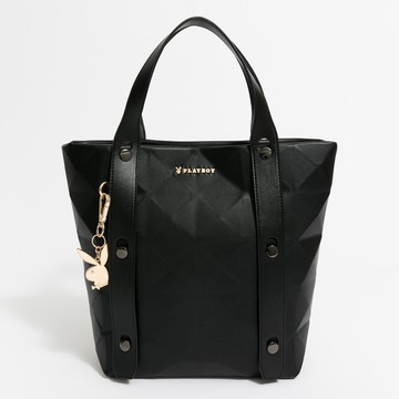 PLAYBOY 手提包可肩背 Quiet Luxury系列 - 黑色(542-6104-09-6)