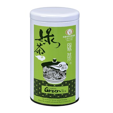百香自然農法綠茶80公克/罐(鐵罐裝)