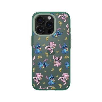 iPhone 16 Pro Clear 憂墨綠 - 迪士尼-史迪奇 Disney Stitch - 史迪奇 - 安琪與史迪奇