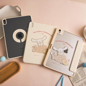 奶油家族x大耳狗圍繞果凍強悍磁吸iPad三折/Y折保護殼