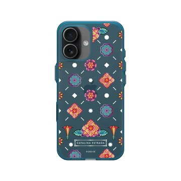 iPhone 17 Clear (相機按鈕) 夜幕藍 - Catalina Estrada - Flowers Stickers
