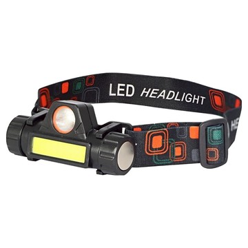 Kinyo 無段式調光超輕量頭燈 3W LED-705  1個  黑色