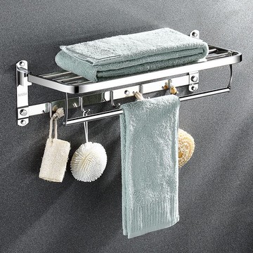 ??浴巾架 304不鏽鋼 浴室毛巾架 免打孔 衛生間置物架 廁所收納壁掛 壁掛毛巾架 浴室收納架 浴室置物架