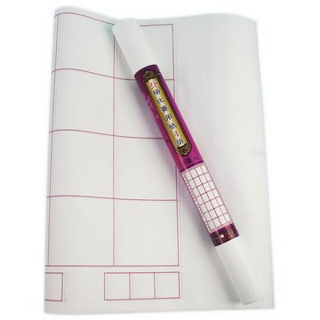 28格書法紙 白宣紙 書法比賽用紙 4排(紫)/一小捲6張入(定35) 有落款小格 天成 白毛邊紙【APP滿額下單10%點數(單一帳號最高1500點)】8/31止