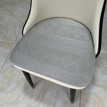 冰絲餐椅墊馬蹄形現代輕奢家用高檔防滑簡約北歐餐桌椅皮坐墊夏季
