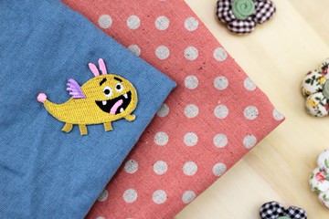 親親小妖怪自黏繡布貼-妖怪星球異想世界系列