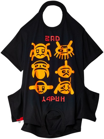 Walter Van Beirendonck - Happy/Sad turntable T-shirt - men - Cotton - XL - Black