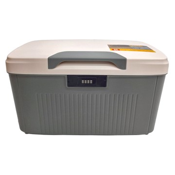 FAmILyLIFE 生活 珍藏加厚4碼密碼收納箱 25L 大款  45.7 x 26 x 28.5cm  灰色  1個