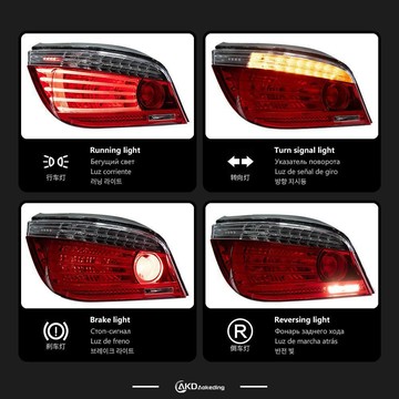 (質量保固）專用03-10年BMW 5系E60 LED尾燈總成剎車燈后尾燈改裝日行燈轉向