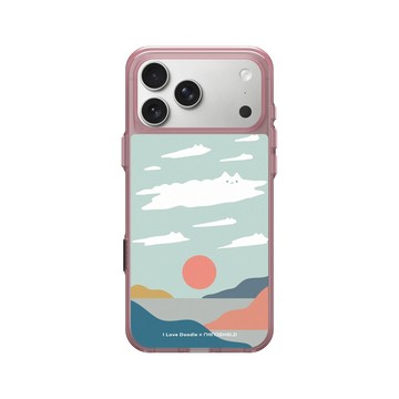 iPhone 17 Pro Max Clear (相機按鈕) 晶醺玫 - ilovedoodle (Lim Heng Swee) - Cat Landscape - Cloud 貓咪雲