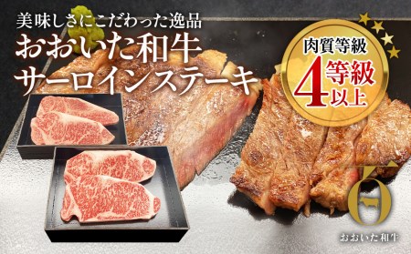 おおいた和牛 サーロインステーキ 約180g×4枚(合計720g)  牛肉 和牛 豊後牛 国産牛 赤身肉 焼き肉 焼肉 ステーキ肉 大分県産 九州産 津久見市 国産