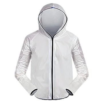 捷華 單售下褲分離式雨衣-白色-3XL 機車雨具 防風防水  1入