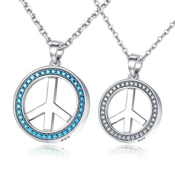 純銀項鍊．對鍊．和平誓約｜客製刻字．單個價格