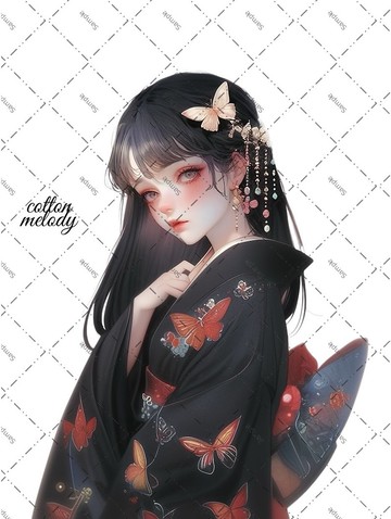 original sticker no.1876 人物貼紙 原創貼紙 原創人物貼紙 裝飾貼紙 cotton melody