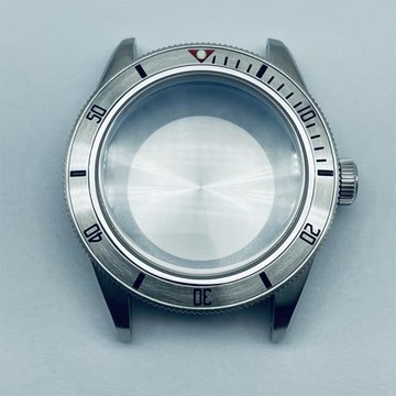 精工高端打磨改裝表殼配NH35機芯復古款式殼型38MM表鏡藍寶石玻璃