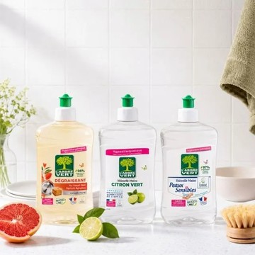 法國 L'Arbre Vert 綠活維 濃縮洗碗精 500ML 2入組 - 檸檬香-檸檬香